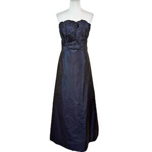 CATHERINE REGEHR Strapless Rosette Evening Gown Women’s Size 2